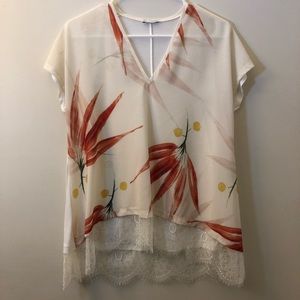 Zara lacy top